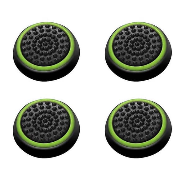 Silicone hat cover for PS4 and Xbox One, 4-pack - White Grønn