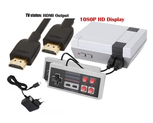 TvSpelkonsol m HDMI Anslutning o 621 Retro Spel f hela familjen