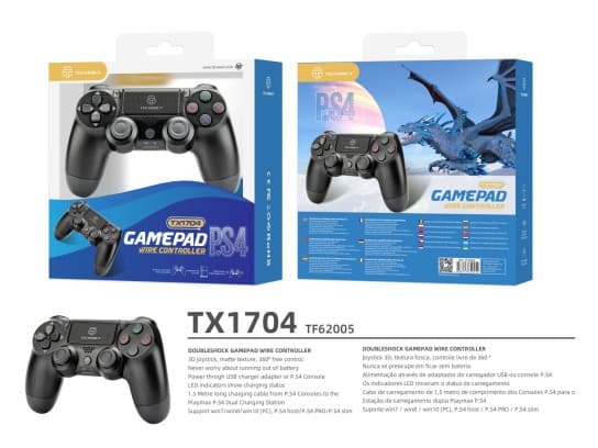 PS4/PC Spelkontroll med Kabel