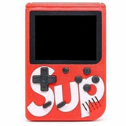 RoGer Retro mini Game console with 400 games, 3 inch color screen, TV output Red
