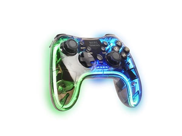 Mars Gaming MGP-24 Wireless game controller RGB / USB 2.4GHz / USB-C / X-input & D-input
