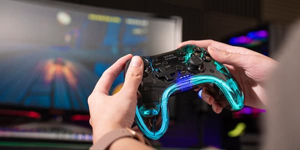 Mars Gaming MGP-24 Wireless game controller RGB / USB 2.4GHz / USB-C / X-input & D-input