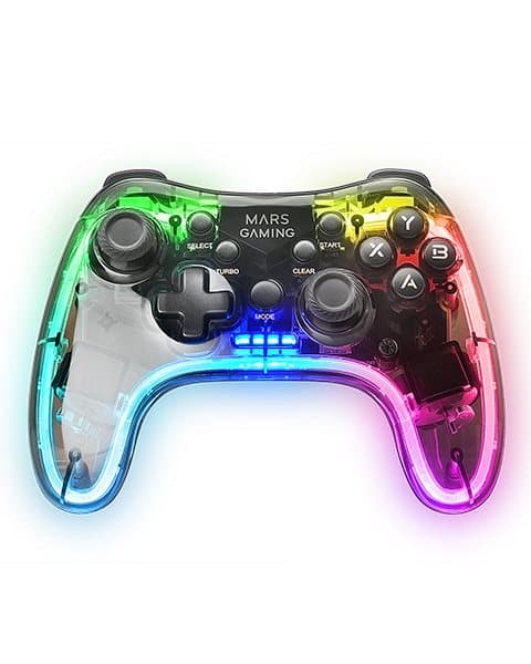 Mars Gaming MGP-24 Wireless game controller RGB / USB 2.4GHz / USB-C / X-input & D-input