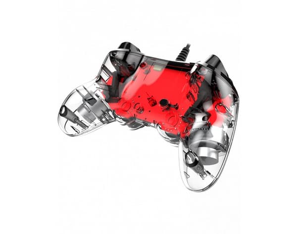 Wired Gamepad Nacon Wired Illuminated Compact Controller Red
