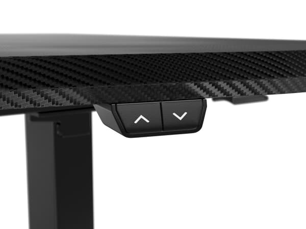 Gaming desk Nitro Concepts D16E, Carbon Red, Electric Height Adjustment