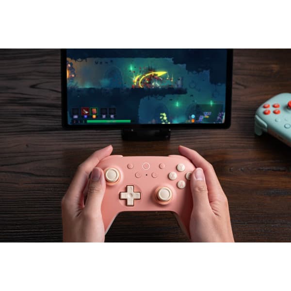 8BitDo Ultimate 2C Wireless Pad - trådløs spilcontroller, fersken, PC / Android
