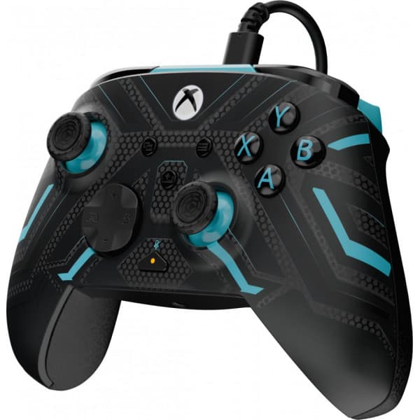 PDP Rematch GLOW Wired Controller -peliohjain, Titan Steel, Xbox / PC