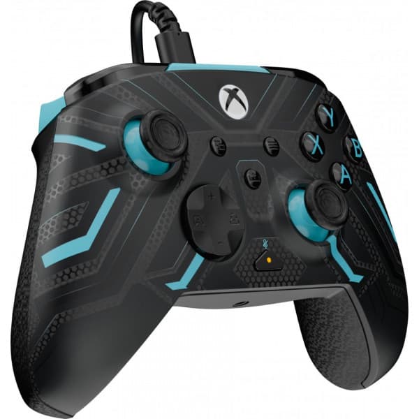 PDP Rematch GLOW Wired Controller -peliohjain, Titan Steel, Xbox / PC