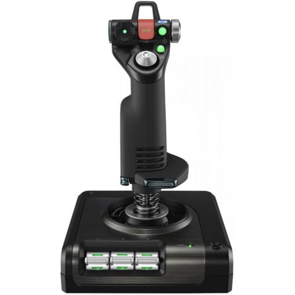 Logitech Saitek X52 Pro Flight Control System -spak och gasreglage, PC
