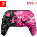 Pikkukuva 1 / 6: PDP - Glow Wireless Controller för Nintendo Switch och Switch OLED - Grand Prix Peach - Svart och Rosa