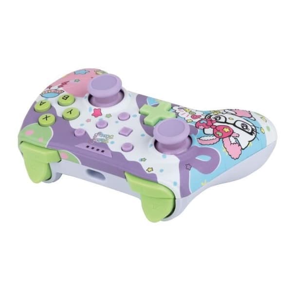 Kabelansluten kontroll - KONIX - Hello Kitty - Nintendo Switch, Switch OLED och PC - Vibrationsfunktion - 3 m kabel - Lila och rosa