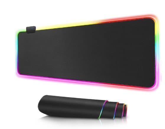 Lollanda Gaming Musmatta med LED-ljus - 80x30cm - RGB