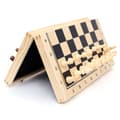 Miniatyrbillede 2 af 4: Skakspil Foldbart - Sort/Hvide Brikker