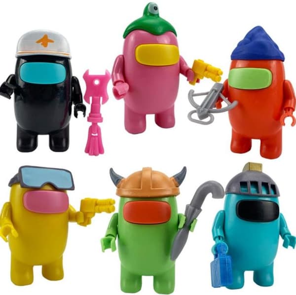 6 Pack Among Us Figurer  (10-12CM)