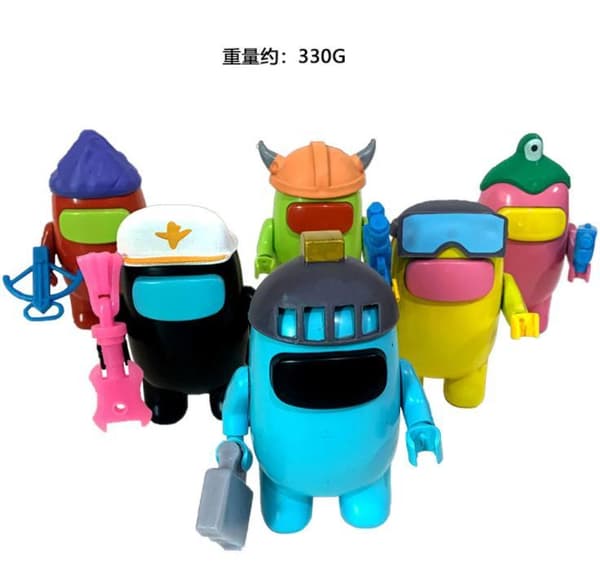 6 Pack Among Us Figurer  (10-12CM)