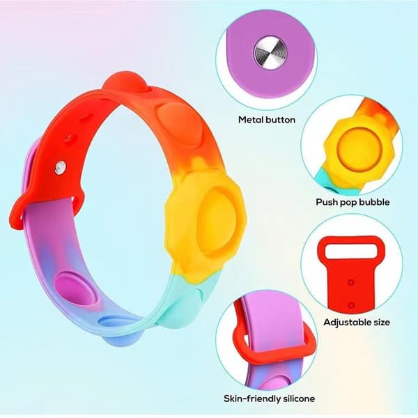 Pop-it-rannekoru 2 kpl | Säädettävä | Fidget -lelut