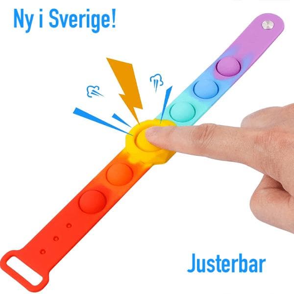 Pop-it-rannekoru 2 kpl | Säädettävä | Fidget -lelut