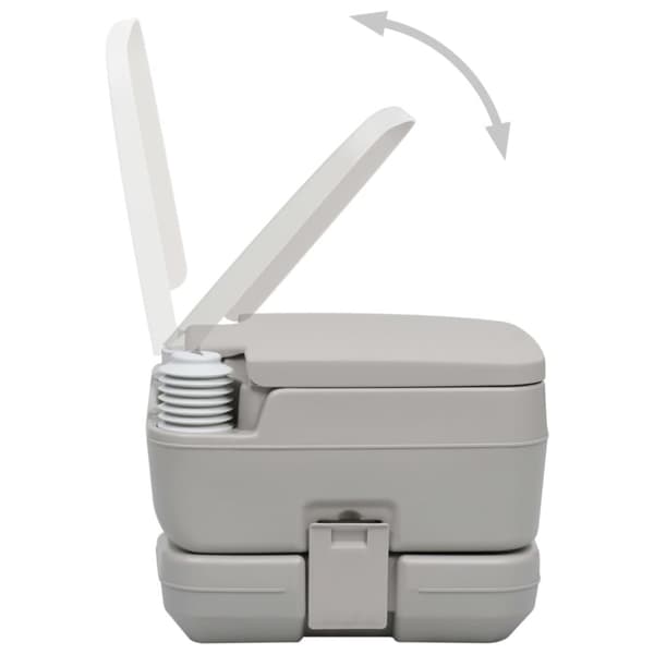 vidaXL transportabelt campingtoilet med telt 10+10 l