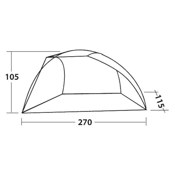 Easy Camp strandtelt Beach grå og sandfarvet