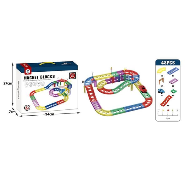 Blocks Magnet bilbana 48 delar