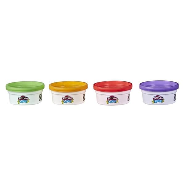 Play-Doh Elastix Clay 4 Krukor Assorted