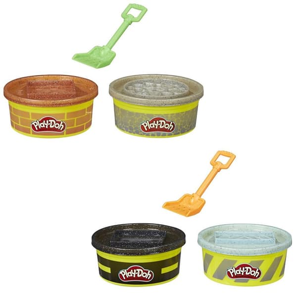 Play-Doh Buildin' Sammensat med 448 g Clay and Scoop Assorted
