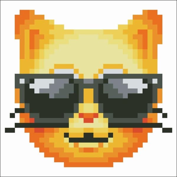 Diamant Dotz Diamantmaleri Cool Cat 10x10 cm