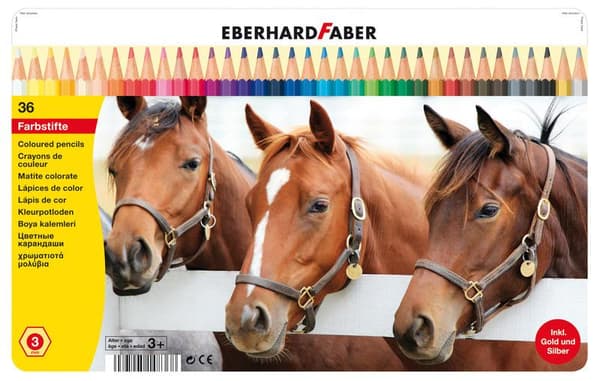 Eberhard Faber EF-514836 värikynät klassinen metallikotelo A 36 kpl