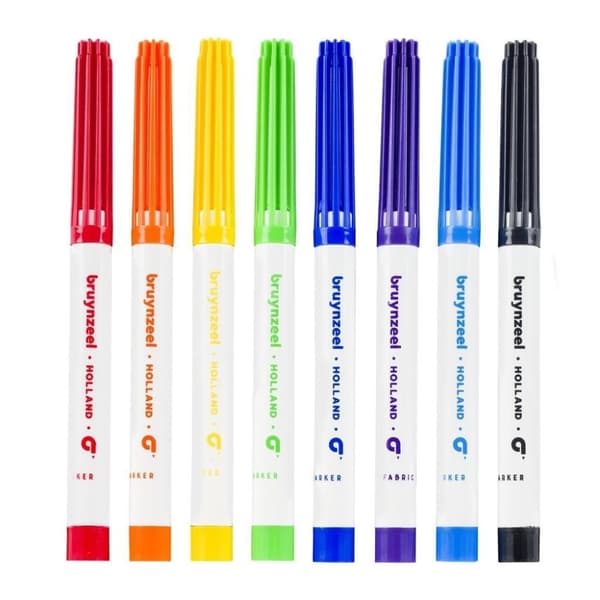 Bruynzeel Textile Markers 8 kpl