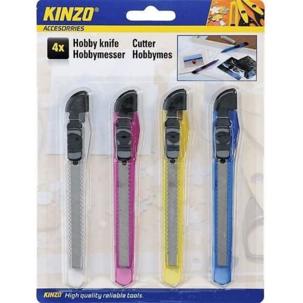 Kinzo hobbyknive 4 stk