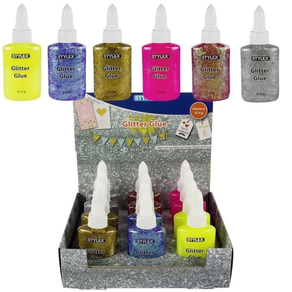 Stylex Glitter Hobby Lim 37,5 gr Assorteret
