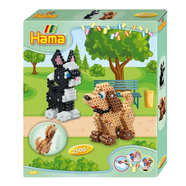 Hama Iron On Beads 3D Dogs 2500 stycken