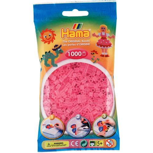 Hama Strykpärlor Rosa Transparent 1000 Styck