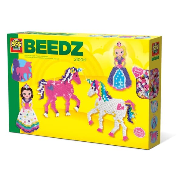 SES Creative Beedz Fuse Beads Yksisarviset ja Prinsessat 2100 kpl