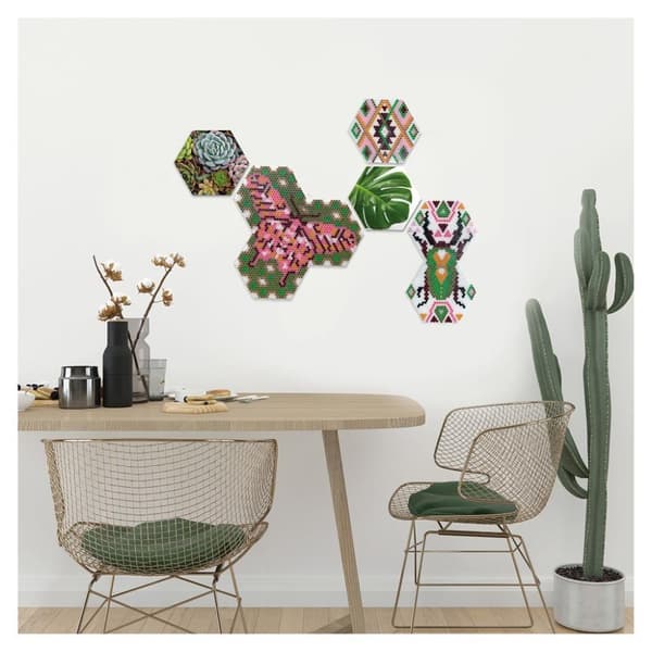 SES Creative Beedz Art Fuse Beads Hex Tiles Botanical 5000 Pieces