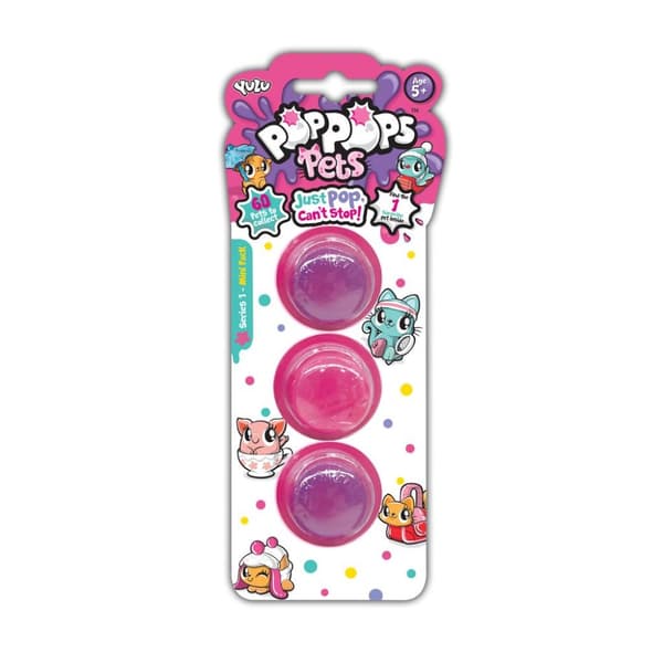 Yulu PopPops Pets Series 1 3 stk
