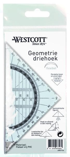 Kangaro K-20837726 Geotriangle Unbreakable 14 cm Transparent