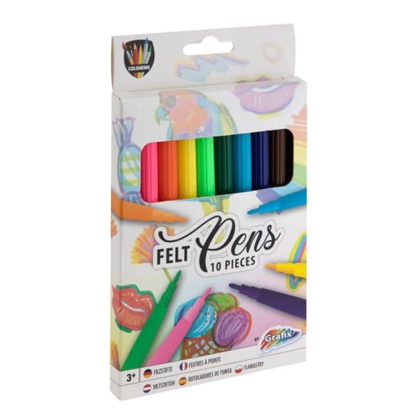 Grafix filtpennor 10 delar