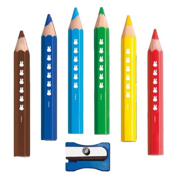 Miffy farveblyanter 6 stykker + spidser