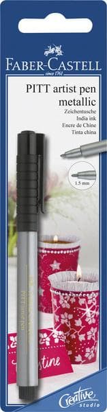 Faber Castell FC-167398 Tegnepen Pitt Artist Pen 251 Sølv