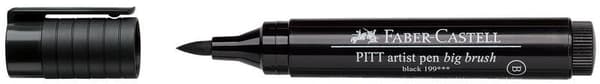 Faber Castell FC-167699 Tegnepen Pitt Artist Pen Big Brush 199 Sort