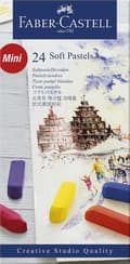Miniatyrbild 1 av 3: Faber Castell FC-128224 Pastellkrita Halvlångt fodral med 24 delar