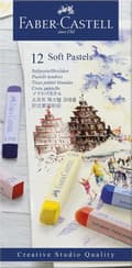 Miniatyrbild 1 av 3: Faber Castell FC-128312 Pastell Chalk Creative Studio Softpastell 12-delat fodral