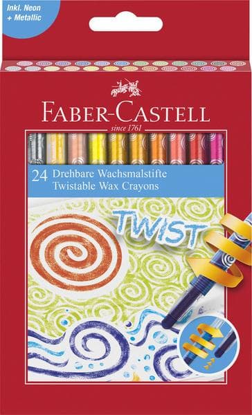 Faber Castell FC-120004 Crayon Roterbar 24 delar