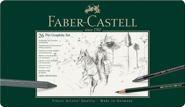 Faber Castell FC-112974 Grafitsæt Faber-Castell Pitt 26 dele