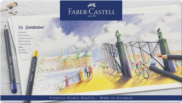 Faber Castell FC-114736 Farveblyant Faber-Castell Goldfaber Etui med 36 stykker