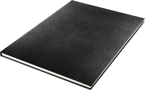 Kangaro K-5322 Skissbok A3 kräm 120 gr blankt papper, 140 sidor hårt omslag Imprint Snake Black