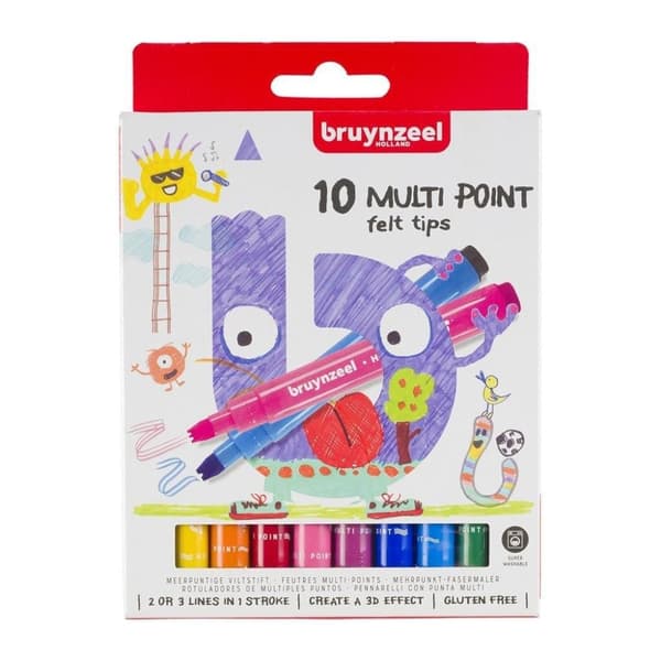 Bruynzeel Multi Point Filtpennor 10 stycken