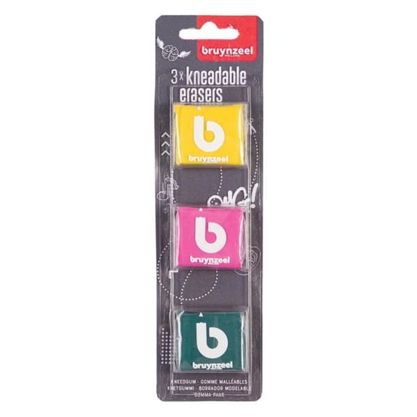 Bruynzeel knådningssuddgummi 3 stycken Assorted