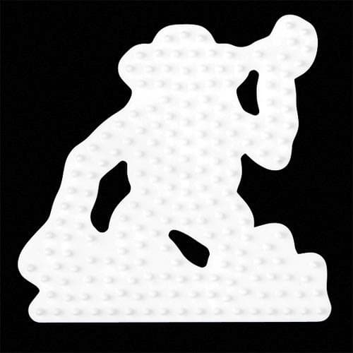 Hama Fuse Beads Bundplade Monkey White